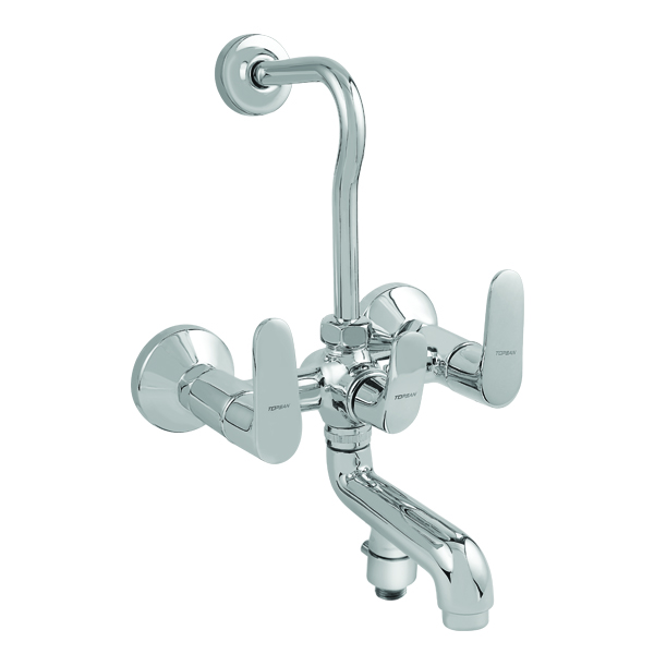 TF-JLS-1420 Wall Mixer Diverter Spout W/O Tele Shower & Flexible Tube & Hook (3 in 1)